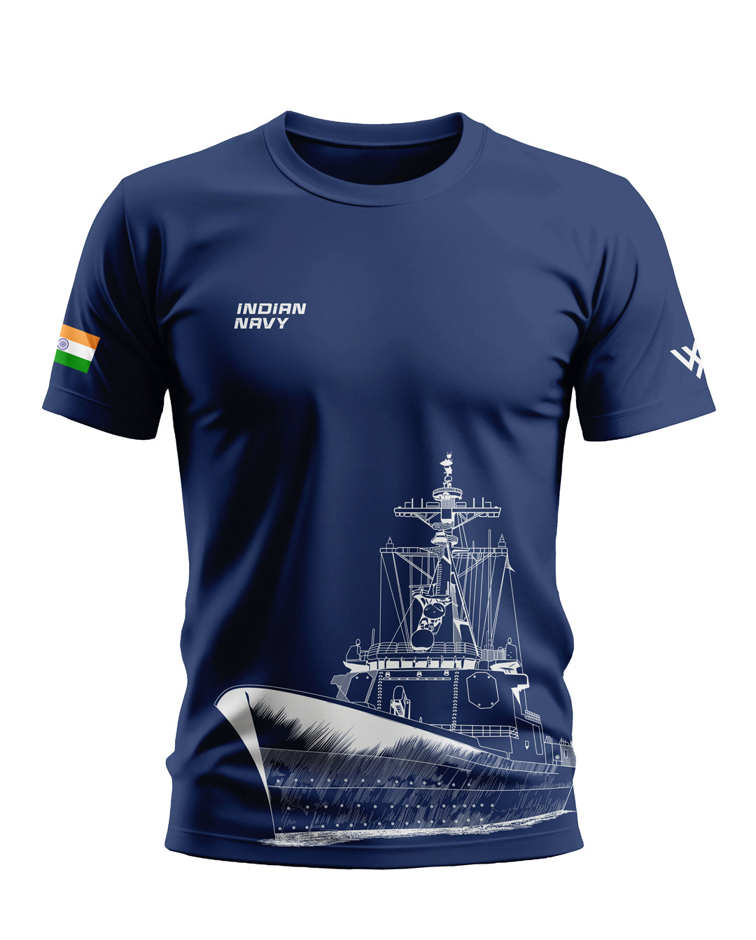 Indian Navy Style Soft Cotton T-shirt