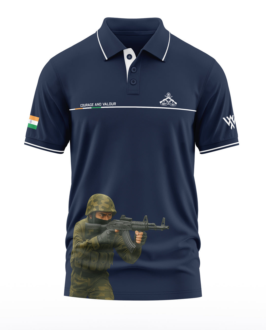 RR Couage And Valour Polo Collar T-Shirt