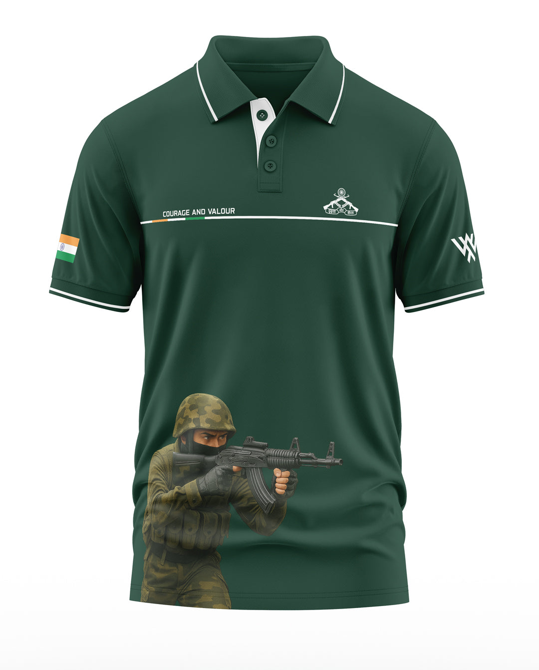 RR Couage And Valour Polo Collar T-Shirt