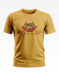 Yellow NSG Black Cats T-shirt with printed emblem, short sleeves, men's army base style