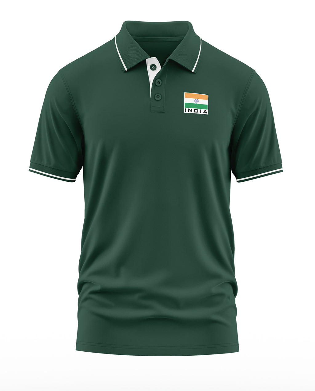 India Flag Polo Collar T-Shirt