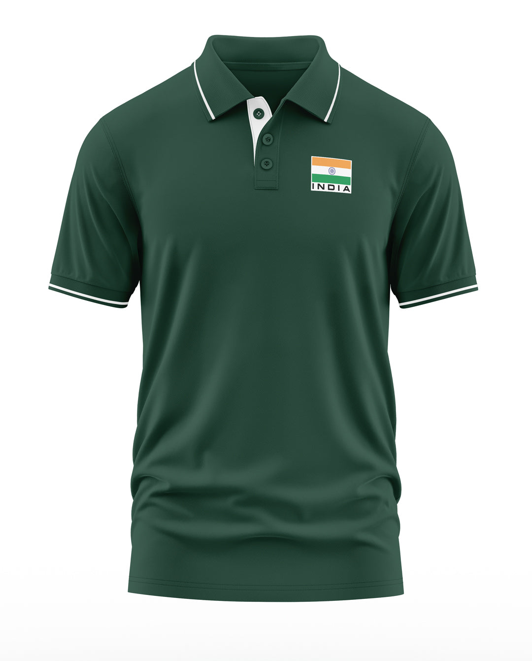 India Flag Polo Collar T-Shirt