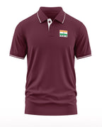 India Flag Polo Collar T-Shirt