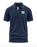 India Flag Polo Collar T-Shirt