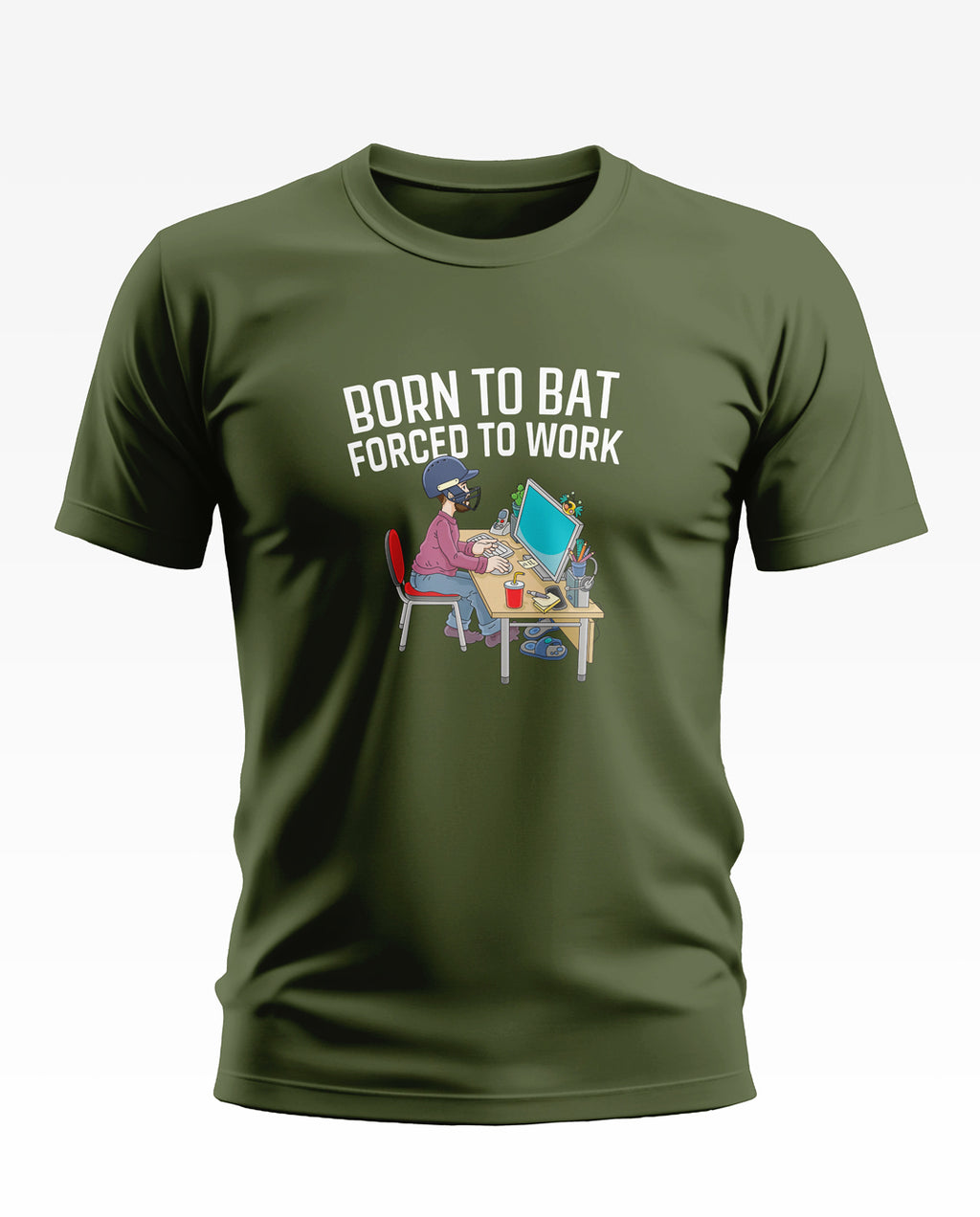 Born To Bat Soft Cotton T-shirt