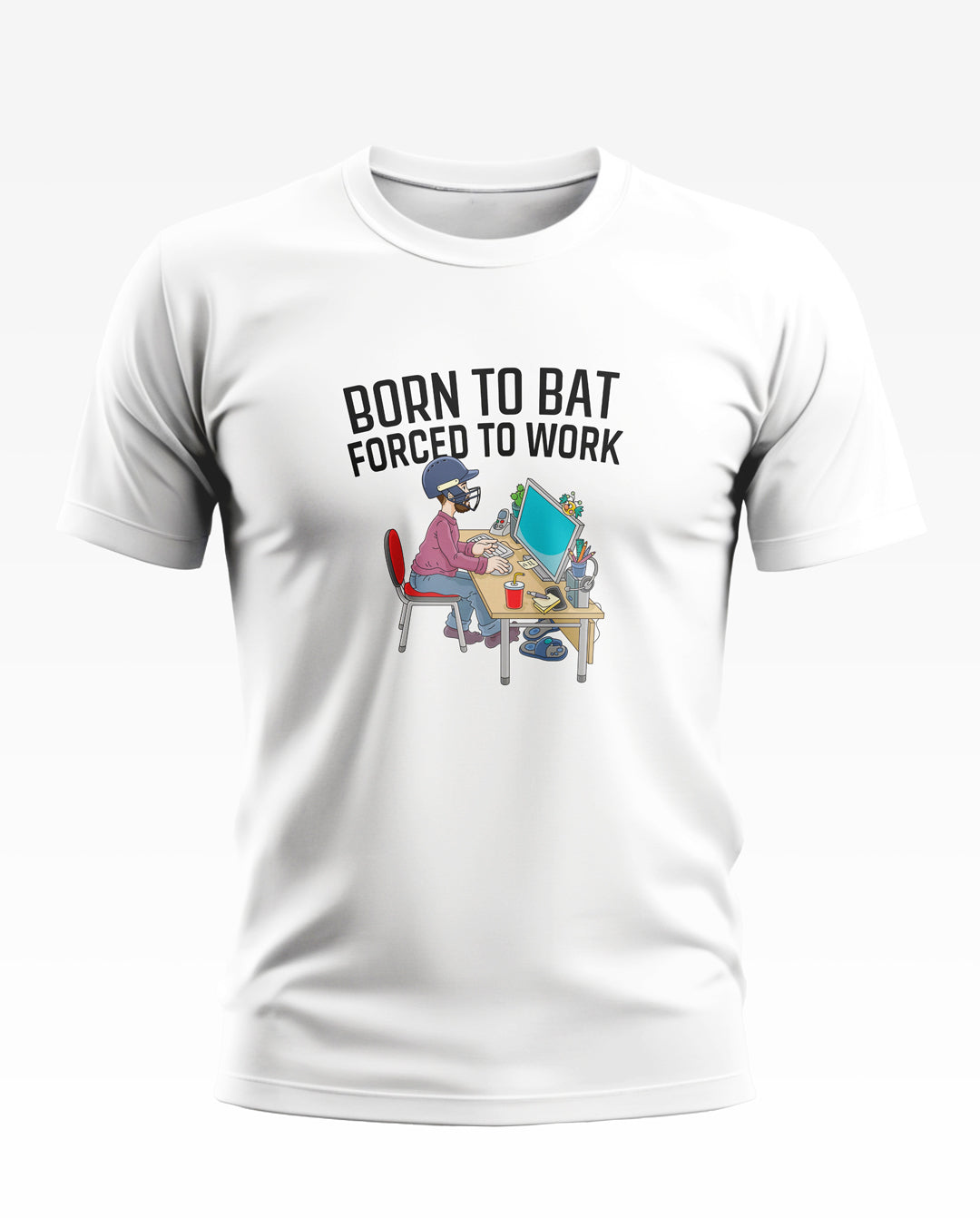 Born To Bat Soft Cotton T-shirt