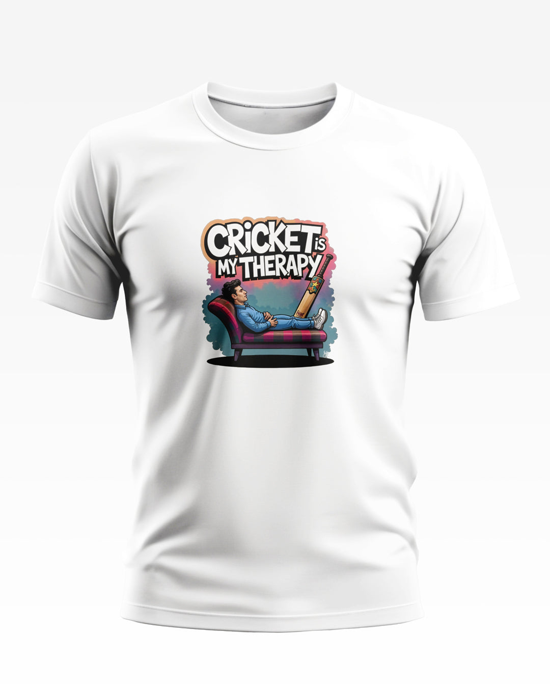 Cricket is My Therapy Soft Cotton T-shirt