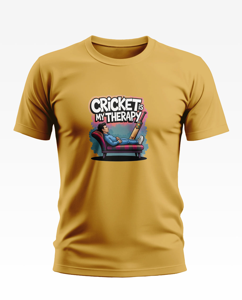 Cricket is My Therapy Soft Cotton T-shirt