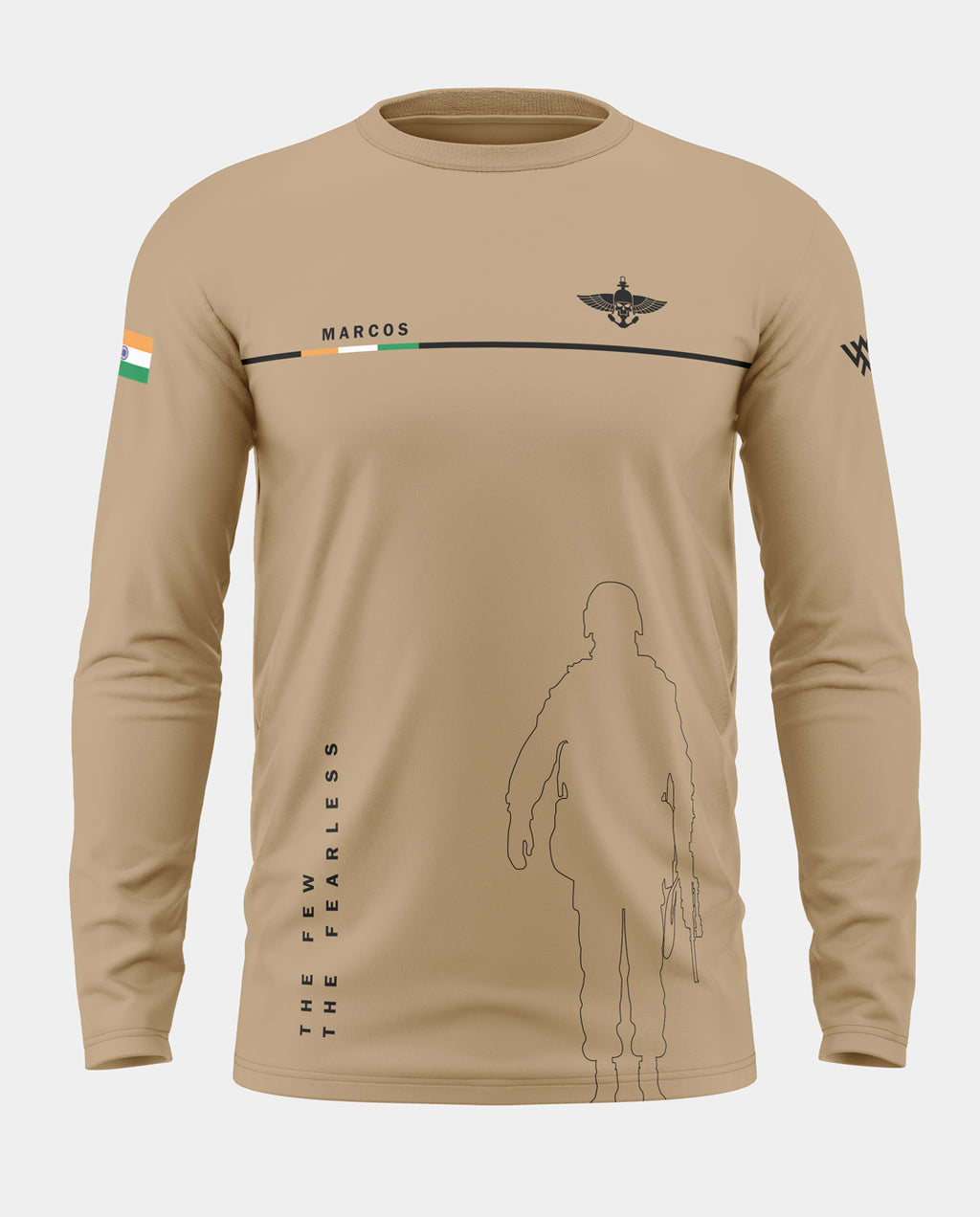 Marcos Army Cotton Full Sleeve T-shirt