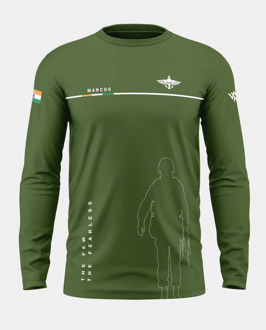 Marcos Army Cotton Full Sleeve T-shirt