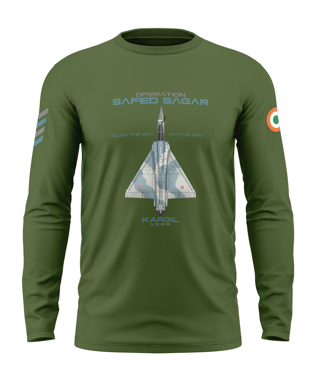 Op. Safed Sagar Cotton Full Sleeve T-shirt
