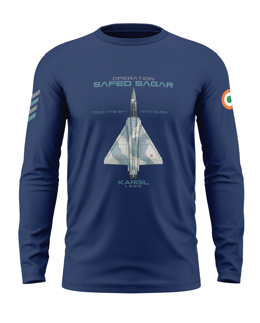 Op. Safed Sagar Cotton Full Sleeve T-shirt