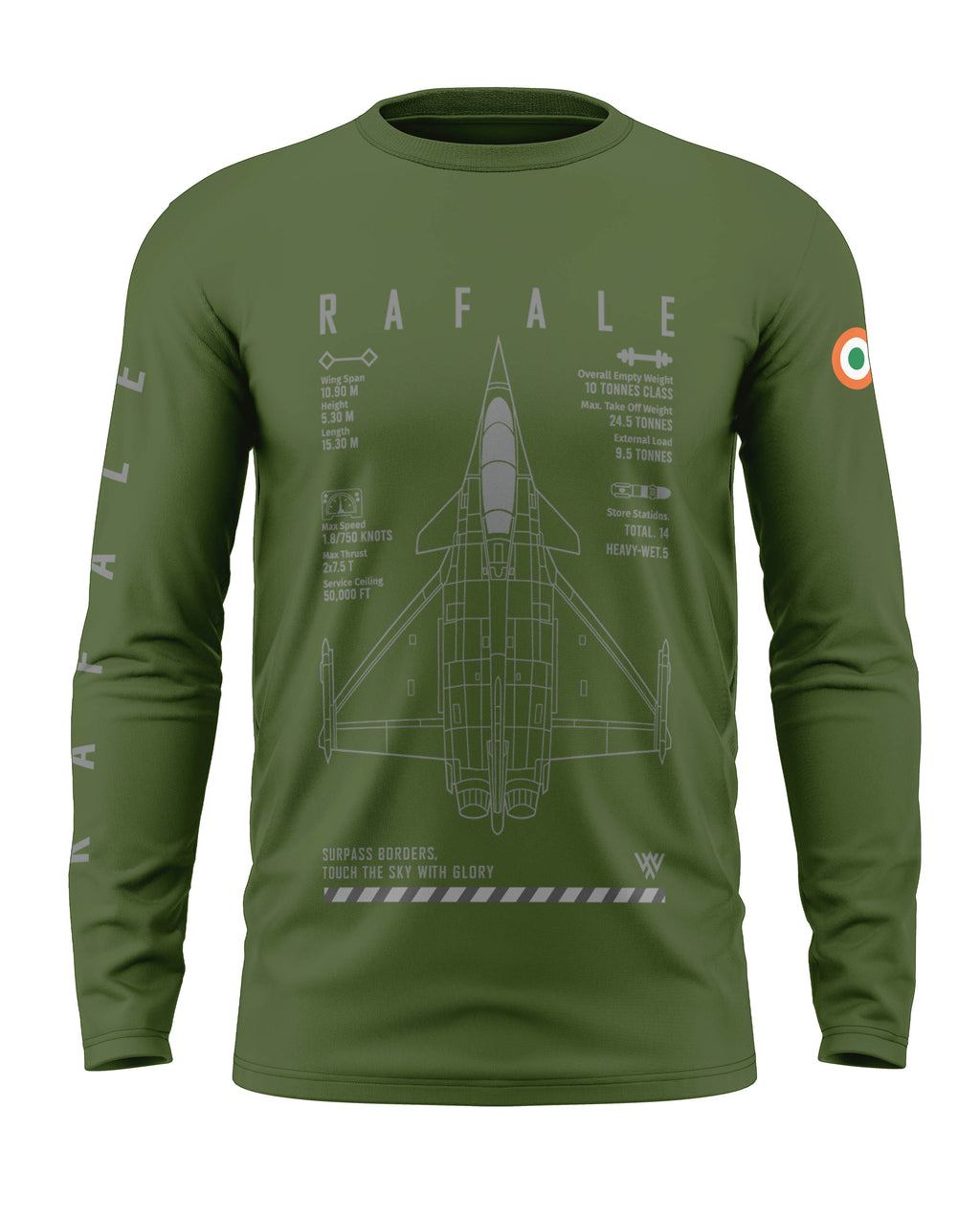 Dassault Rafale Cotton Full Sleeve T-shirt