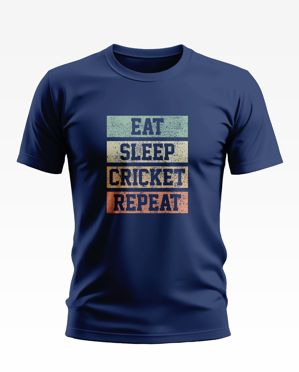 Eat Sleep Cricket Repeat Designer Soft Cotton T-shirt