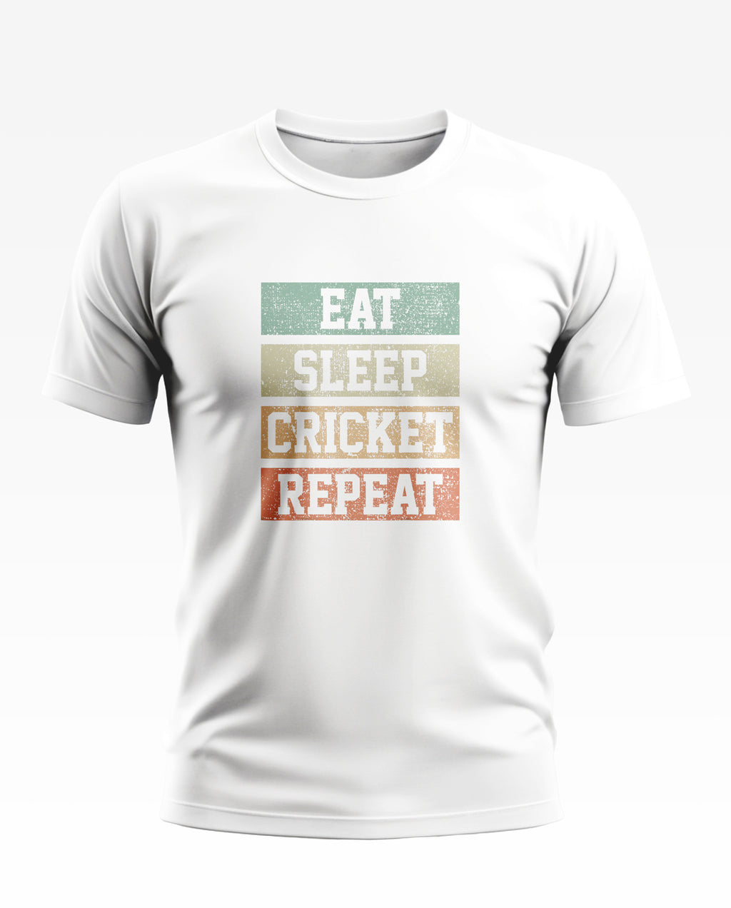 Eat Sleep Cricket Repeat Designer Soft Cotton T-shirt