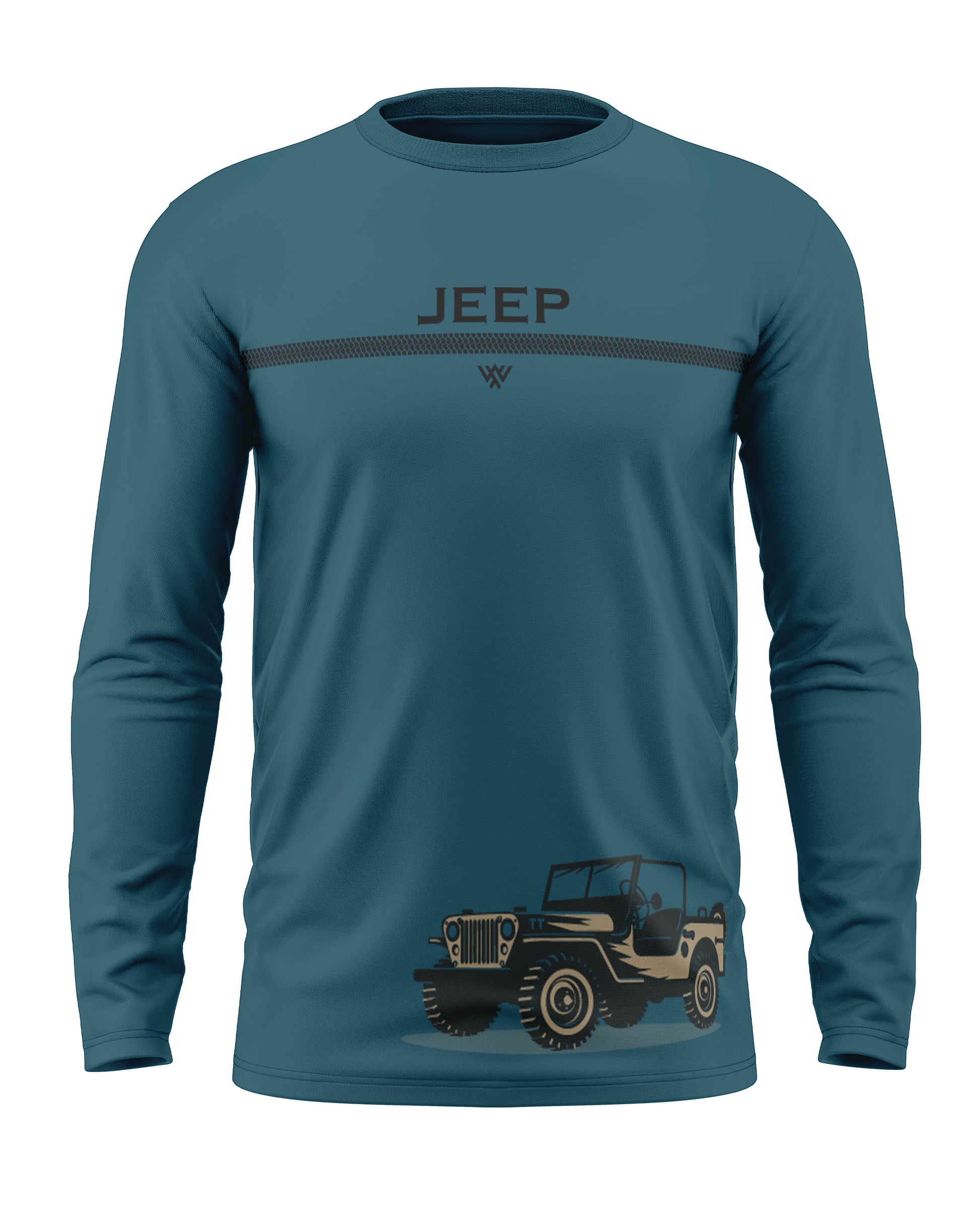 Army Jeep Cotton Full Sleeve T-shirt