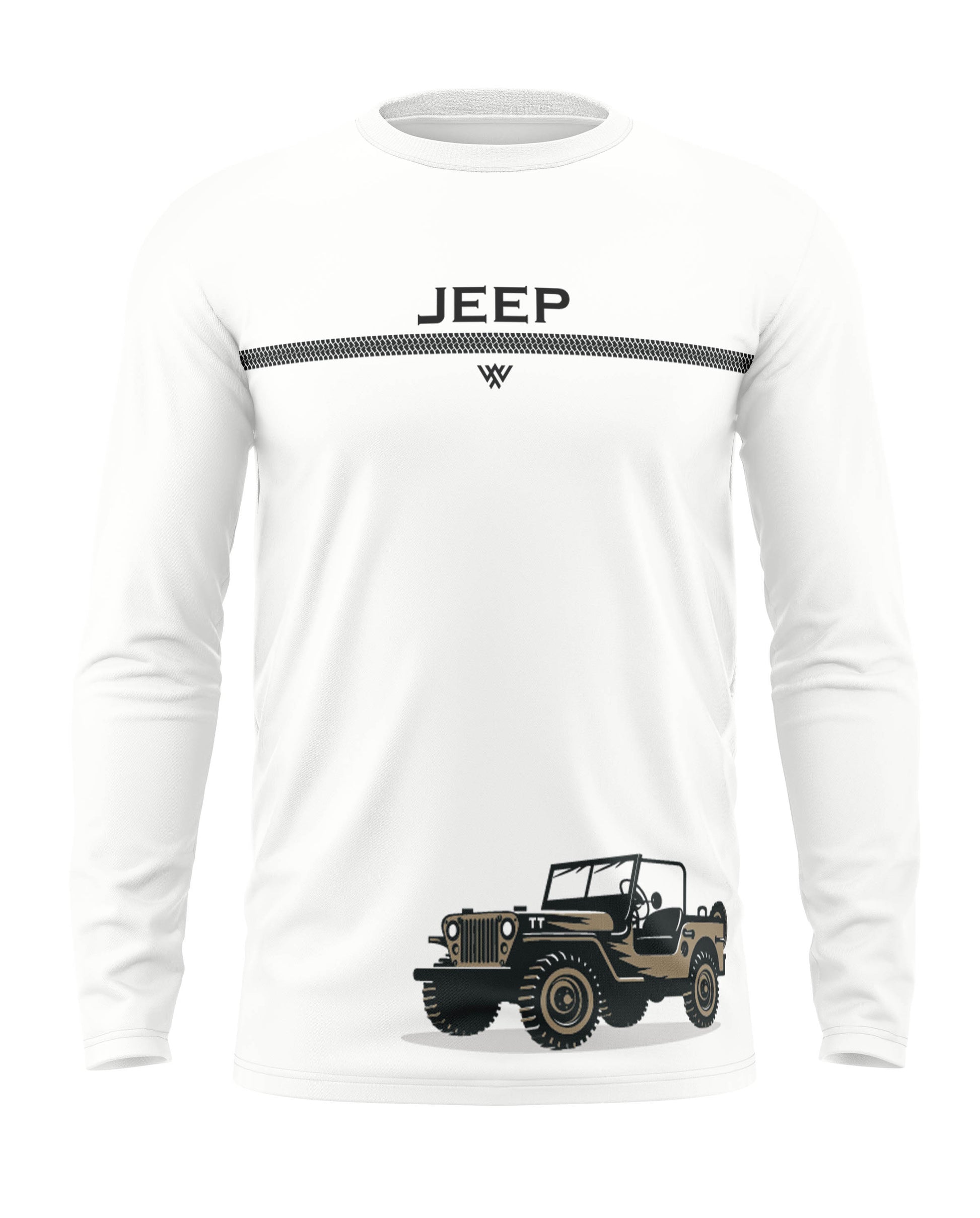 Army Jeep Cotton Full Sleeve T-shirt