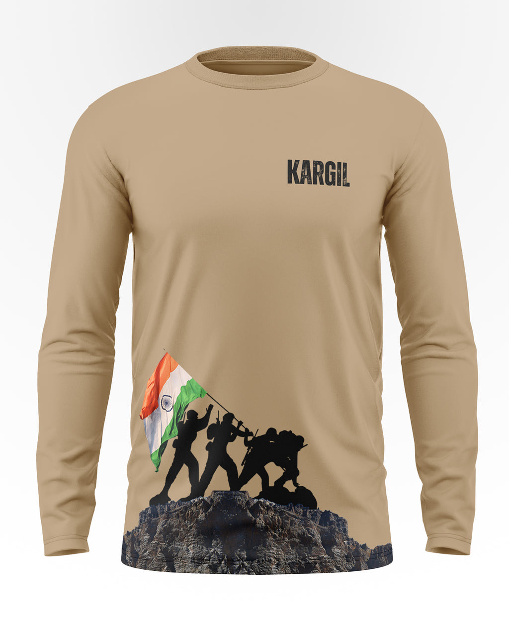 Kargil hill Cotton Full Sleeve T-shirt