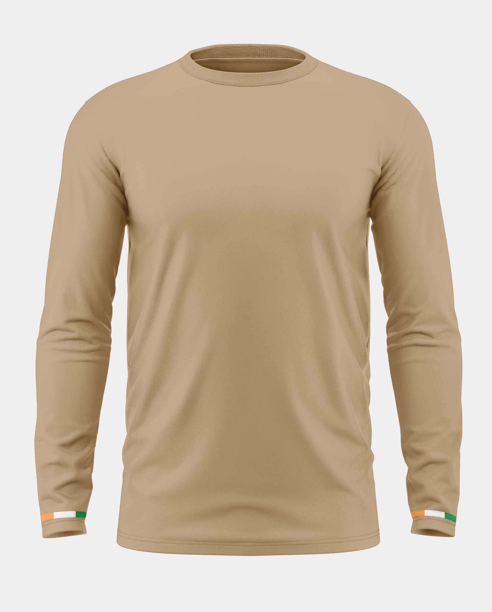 Indian Flag Stripe Cotton Full Sleeve T-shirt