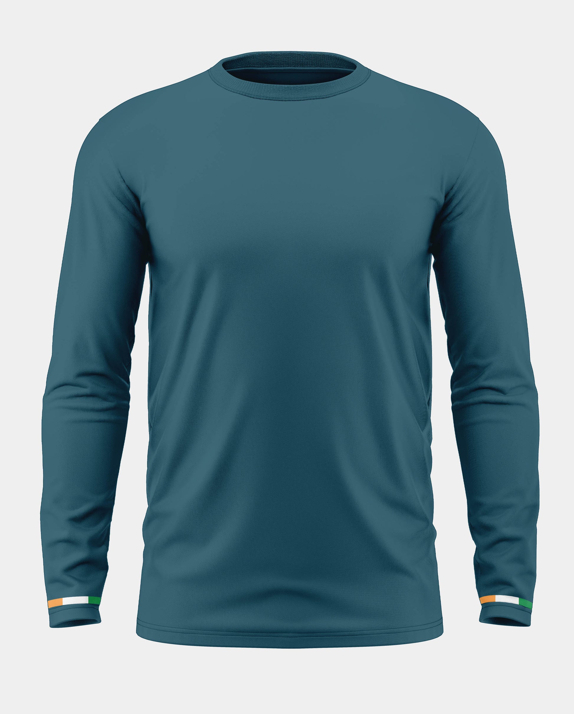 Indian Flag Stripe Cotton Full Sleeve T-shirt