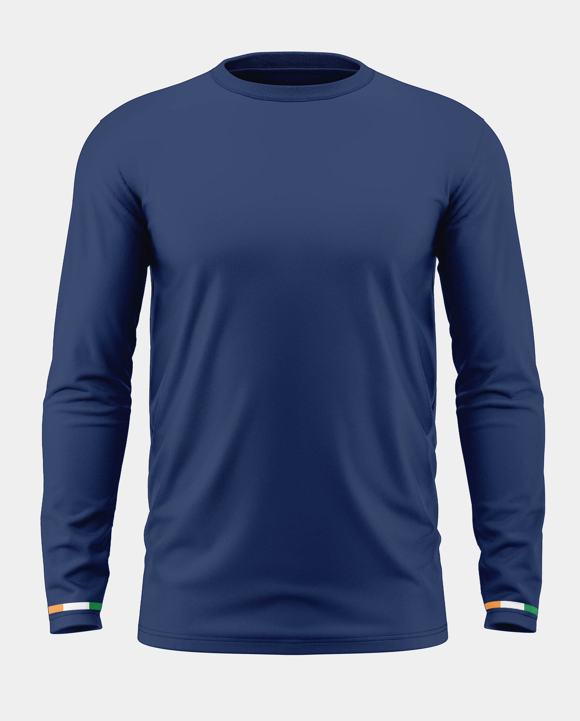 Indian Flag Stripe Cotton Full Sleeve T-shirt