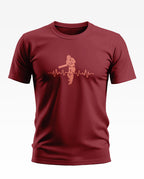 ECG Pattern Cricket Soft Cotton T-shirt