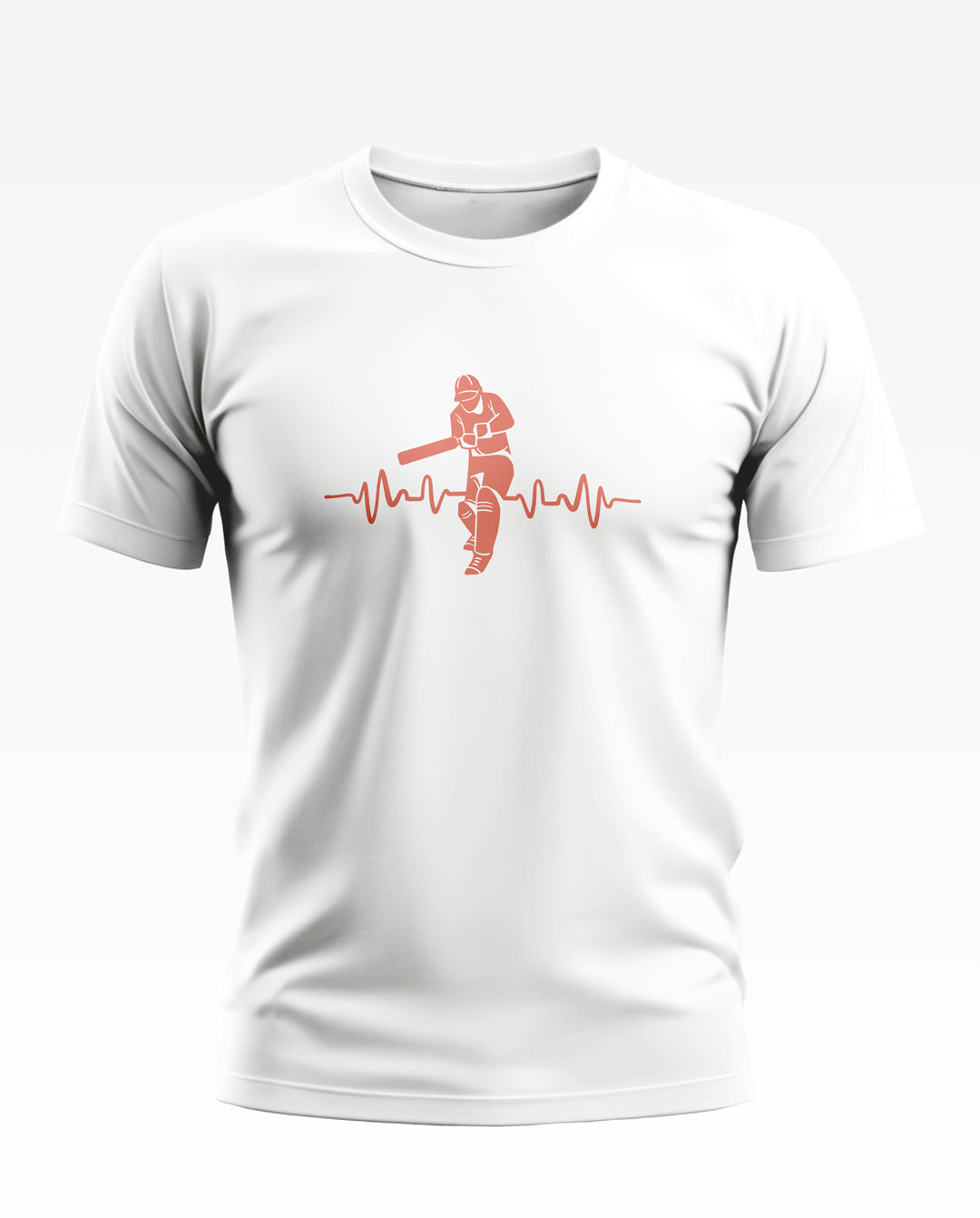 ECG Pattern Cricket Soft Cotton T-shirt