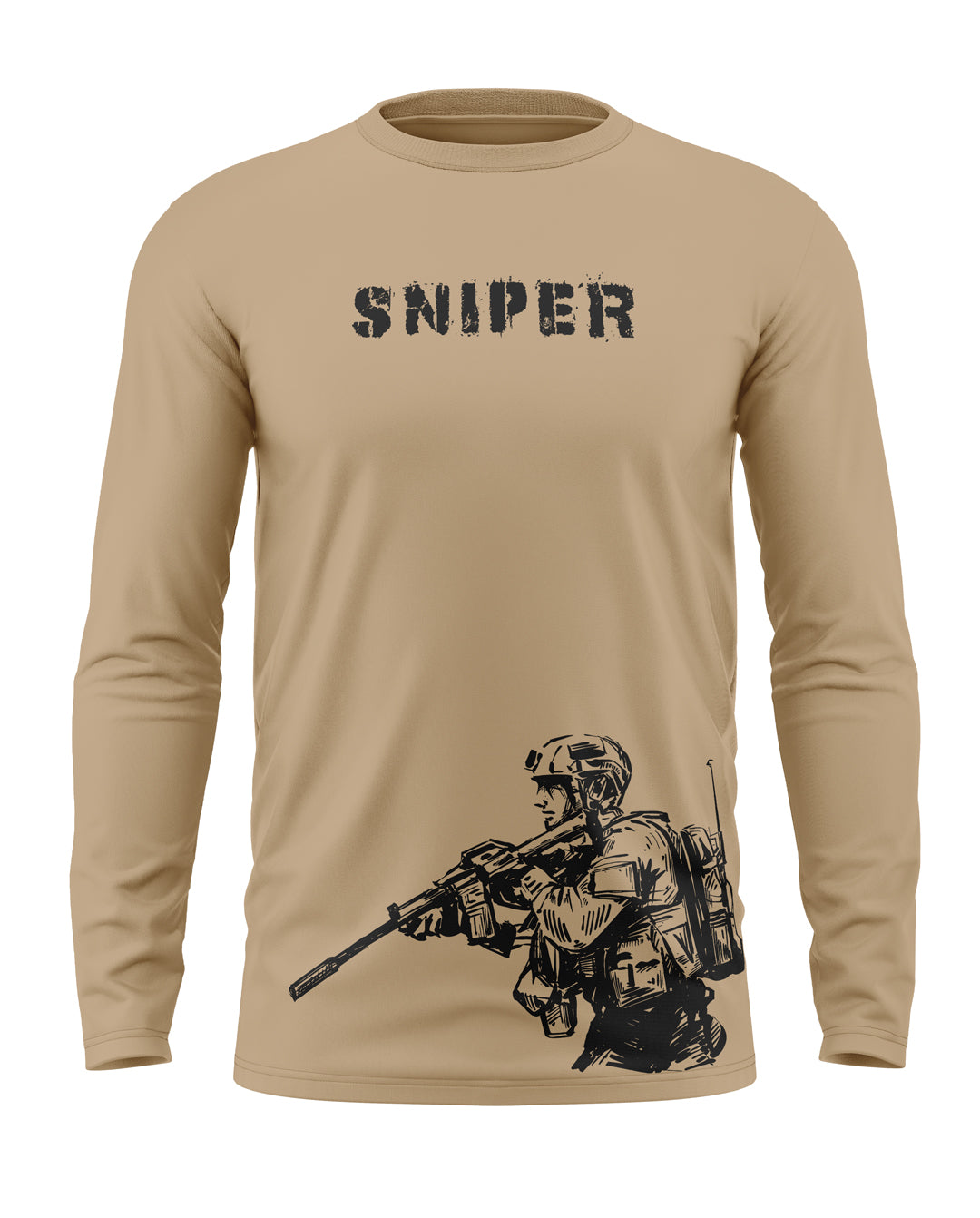 Sniper Cotton Full Sleeve T-shirt