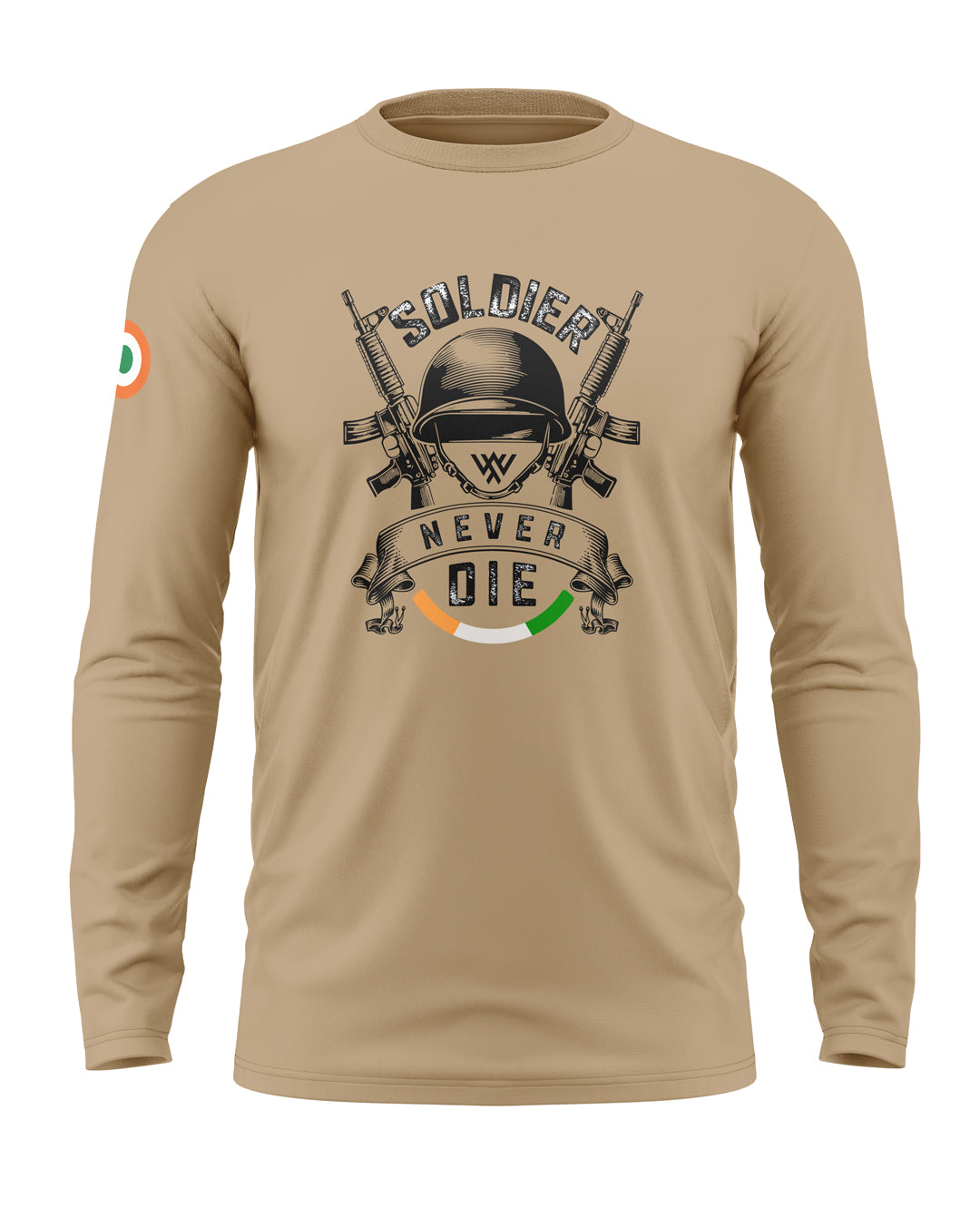 Soldier Never Die Cotton Full Sleeve T-shirt