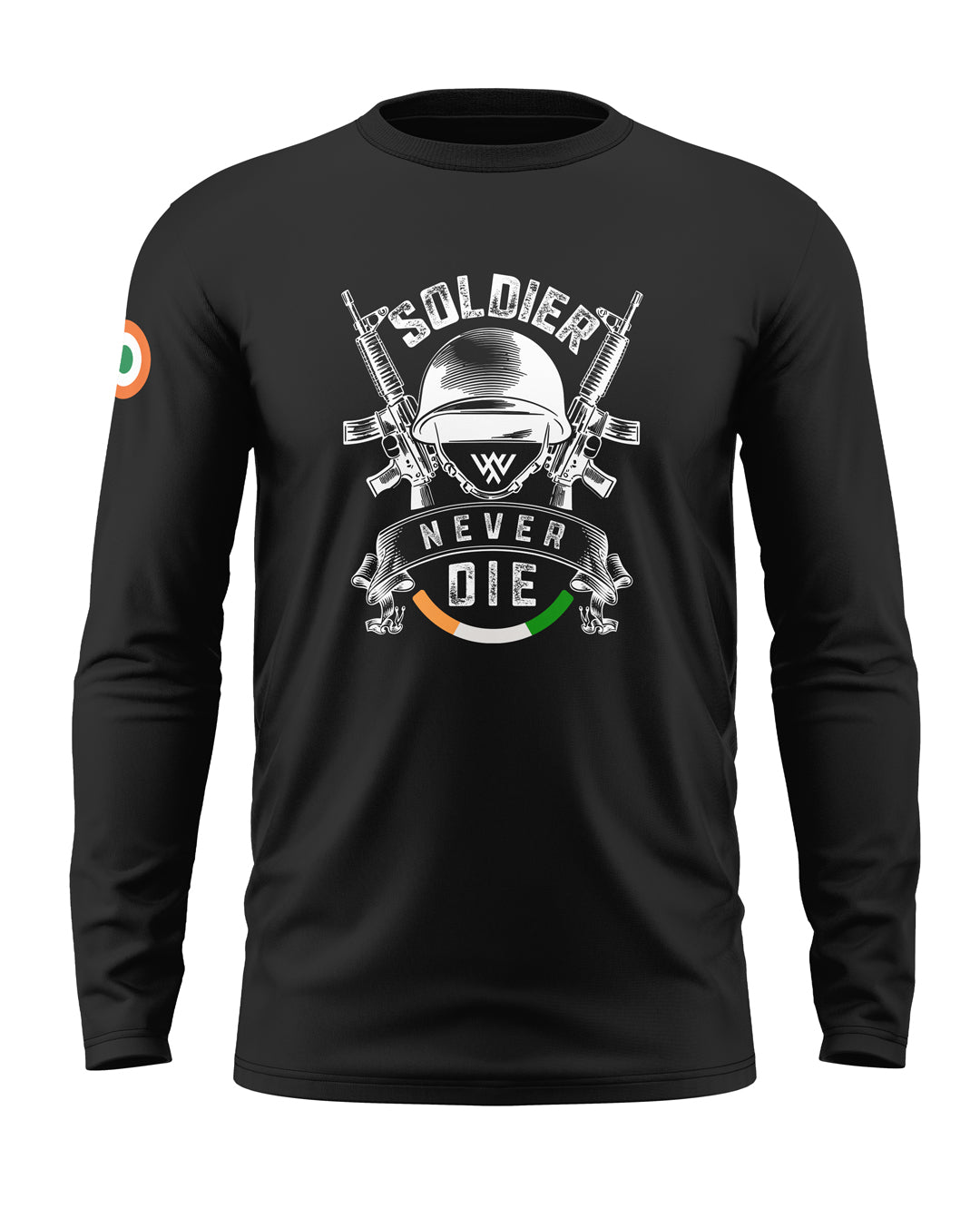 Soldier Never Die Cotton Full Sleeve T-shirt