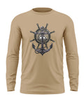 Navy Anchor Cotton Full Sleeve T-shirt