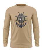 Navy Anchor Cotton Full Sleeve T-shirt