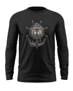 Navy Anchor Cotton Full Sleeve T-shirt