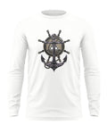Navy Anchor Cotton Full Sleeve T-shirt