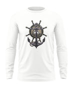 Navy Anchor Cotton Full Sleeve T-shirt