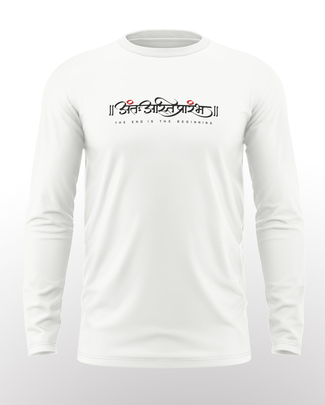 The End Is The Beginning Cotton Full Sleeve T-shirt