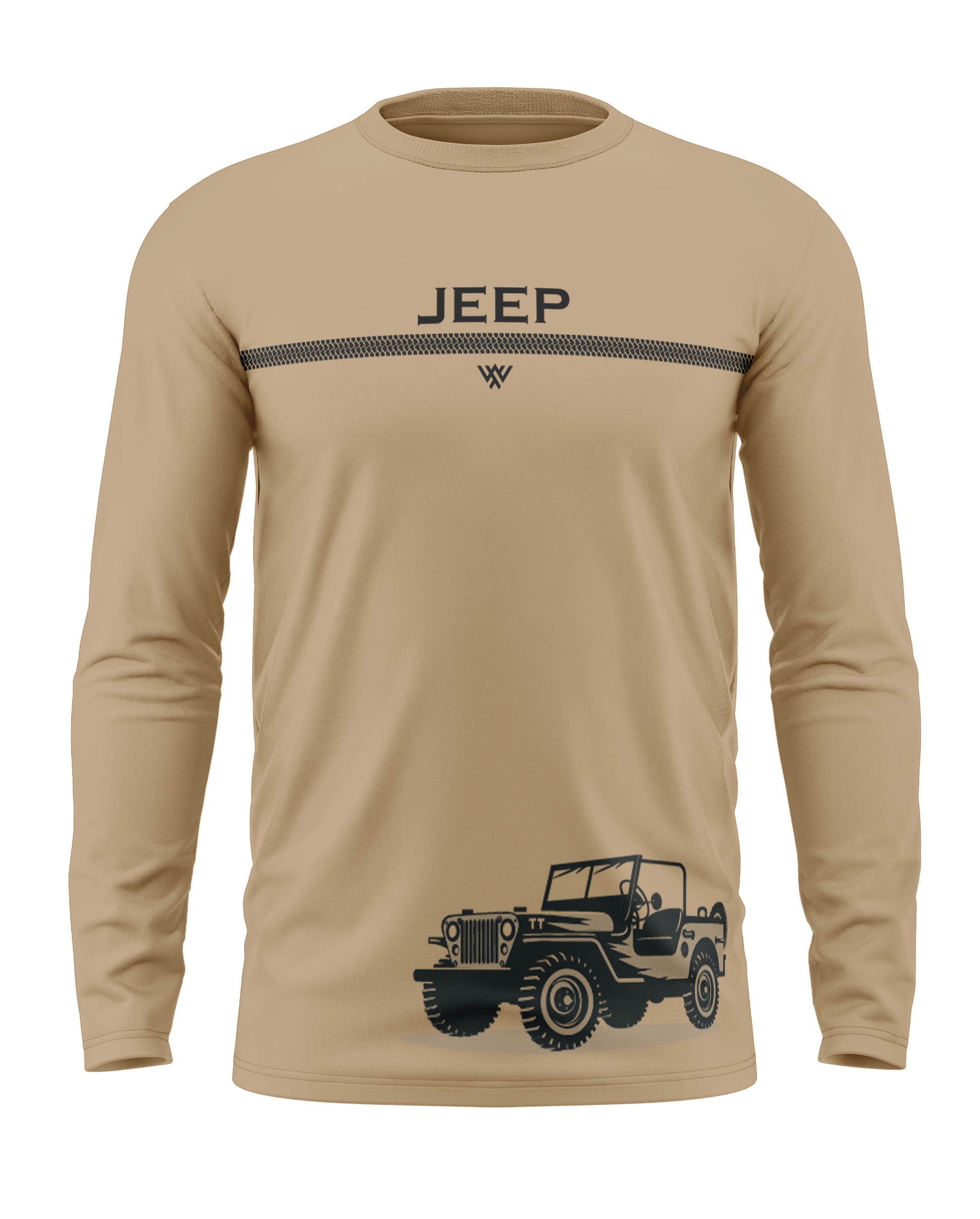 Army Jeep Cotton Full Sleeve T-shirt