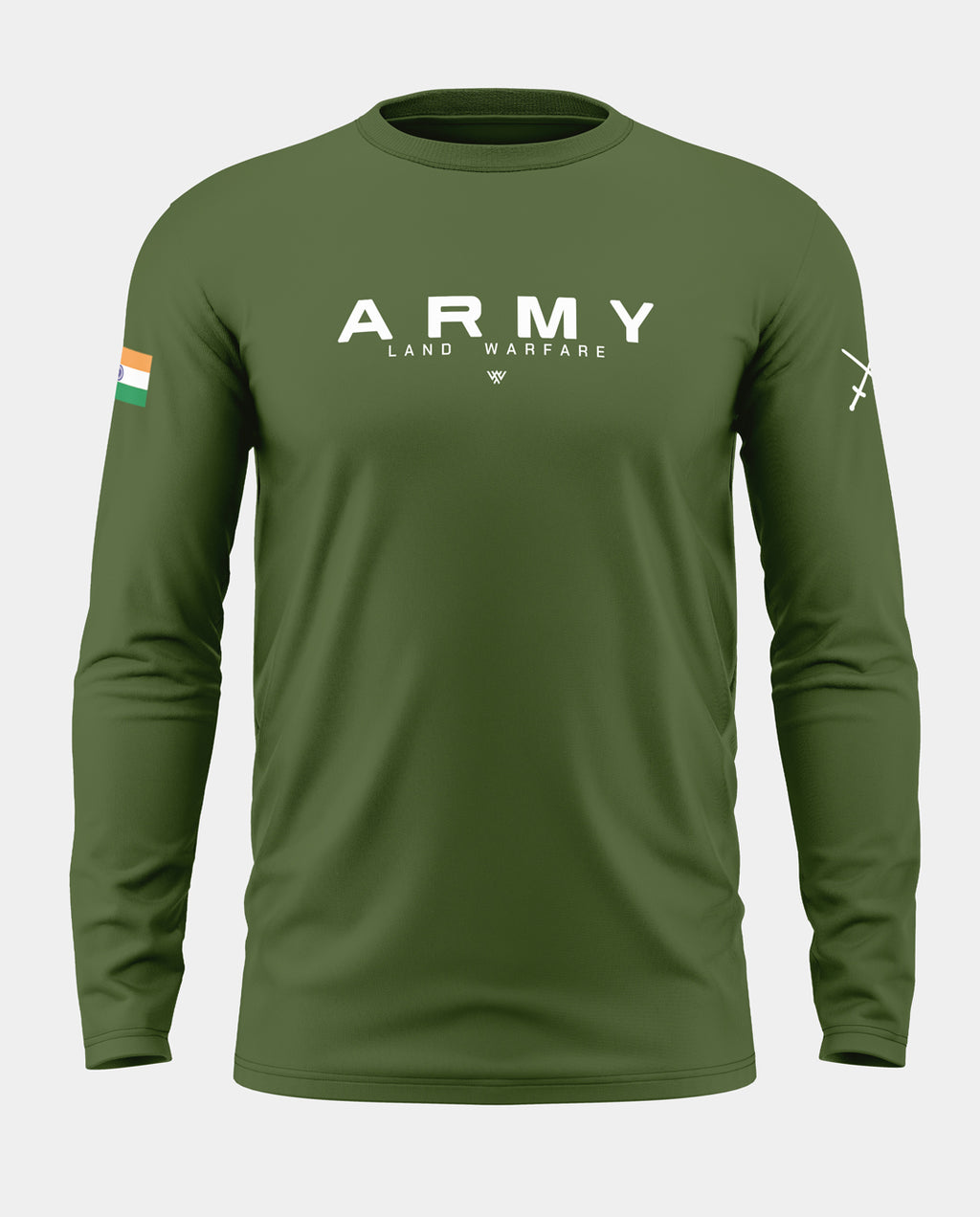 Army Land Warfare Cotton Full Sleeve T-shirt