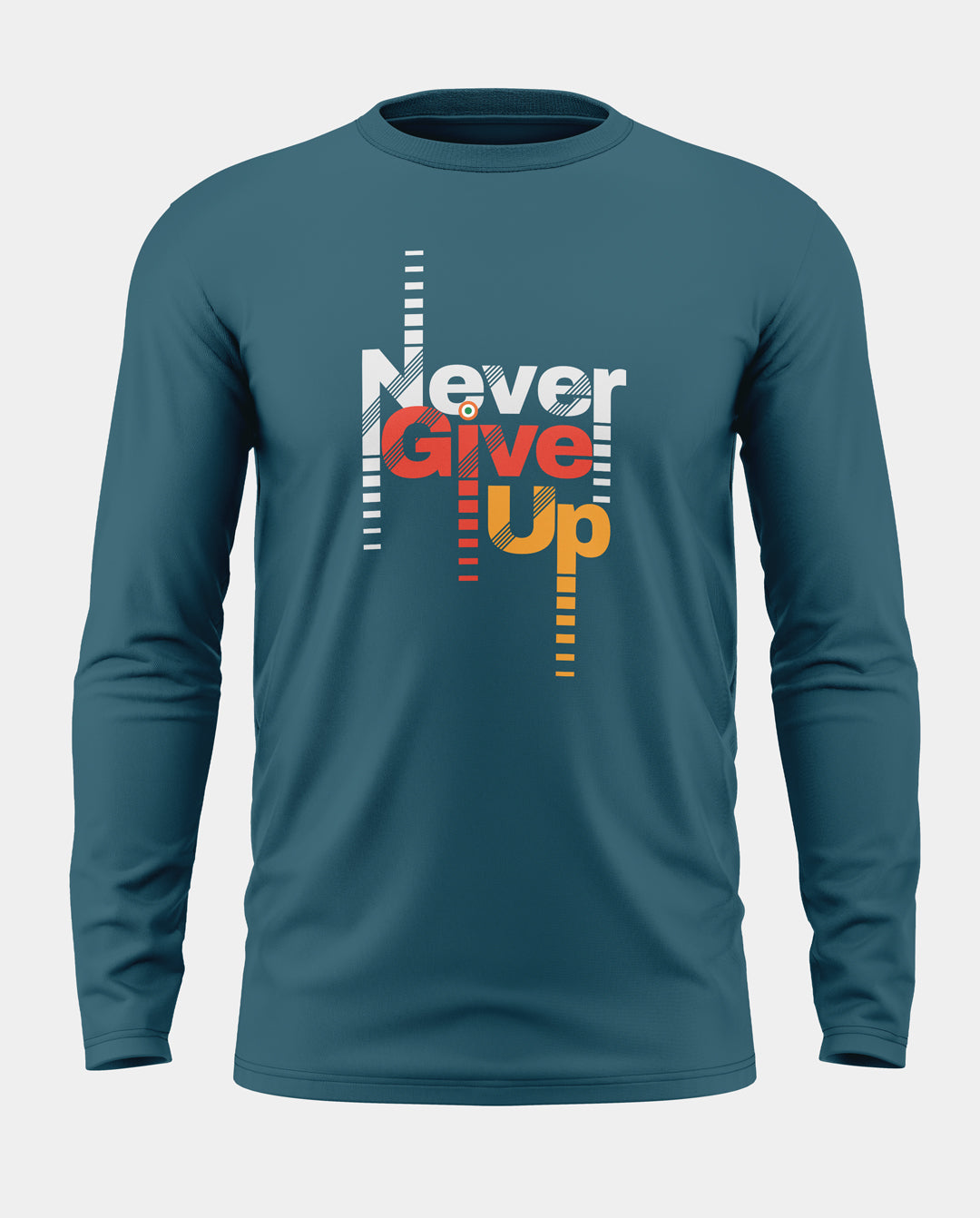 Never Give Up Prime Cotton Full Sleeve T-shirt