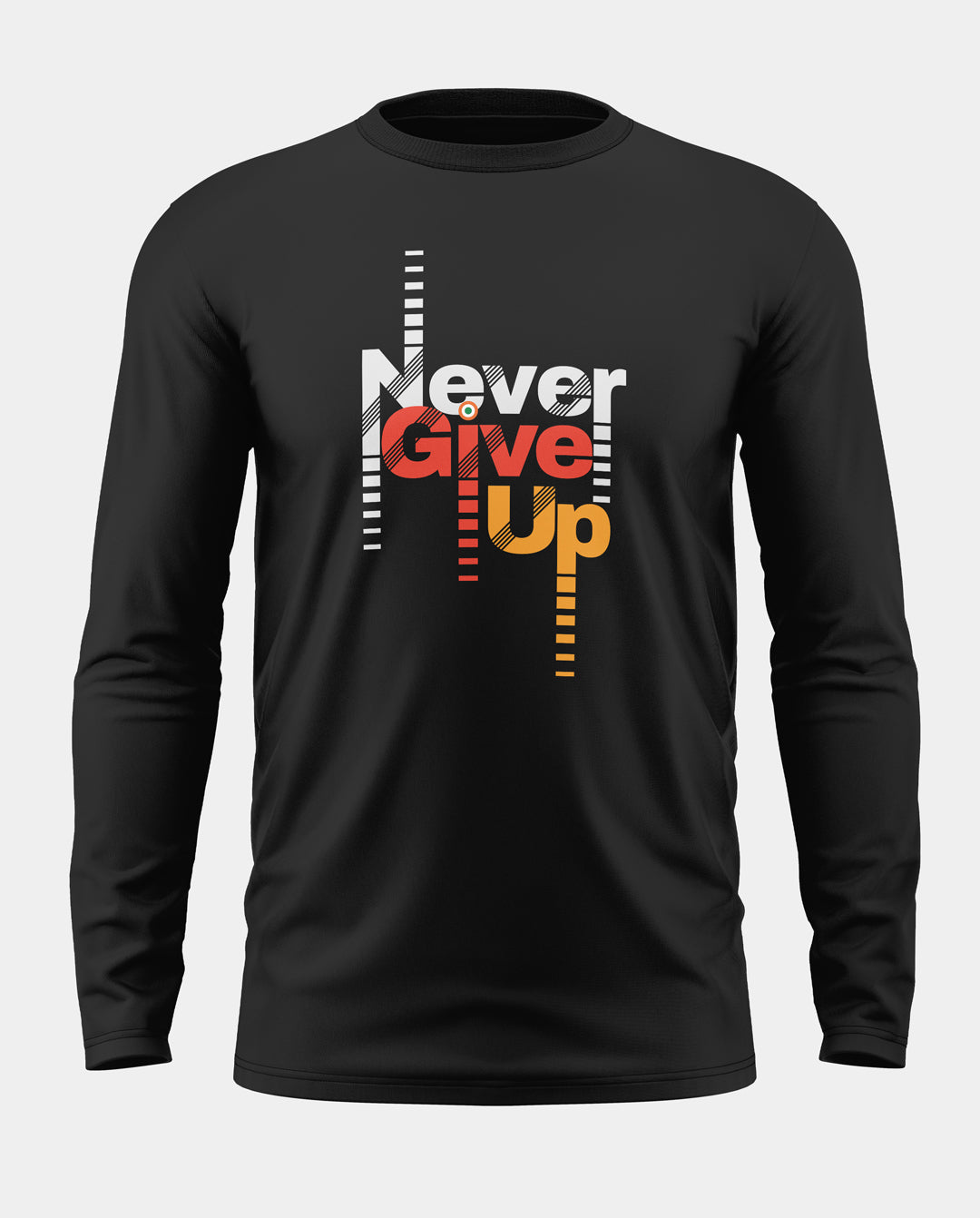 Never Give Up Prime Cotton Full Sleeve T-shirt