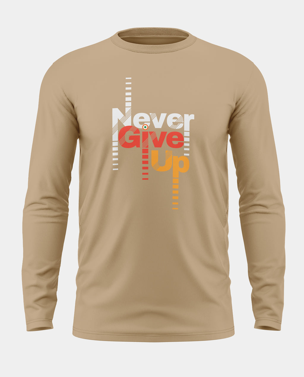 Never Give Up Prime Cotton Full Sleeve T-shirt