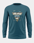 Never Give Up Cotton Full Sleeve T-shirt