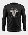 Never Give Up Cotton Full Sleeve T-shirt