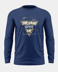 Never Give Up Cotton Full Sleeve T-shirt