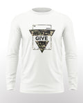 Never Give Up Cotton Full Sleeve T-shirt