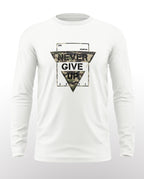 Never Give Up Cotton Full Sleeve T-shirt