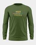 Bharat India Pride Cotton Full Sleeve T-shirt