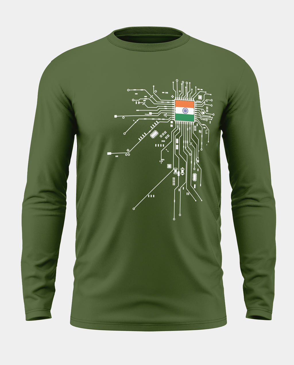 Circuit Diagram Cotton Full Sleeve T-shirt