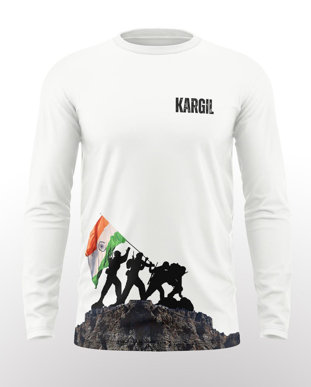 Kargil hill Cotton Full Sleeve T-shirt