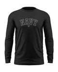 Navy Style Cotton Full Sleeve T-shirt